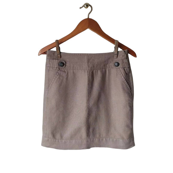 Banana Republic Linen Pencil Skirt Size 0 - Picture 1 of 5